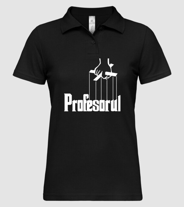 Profesorul model negru pe tricou