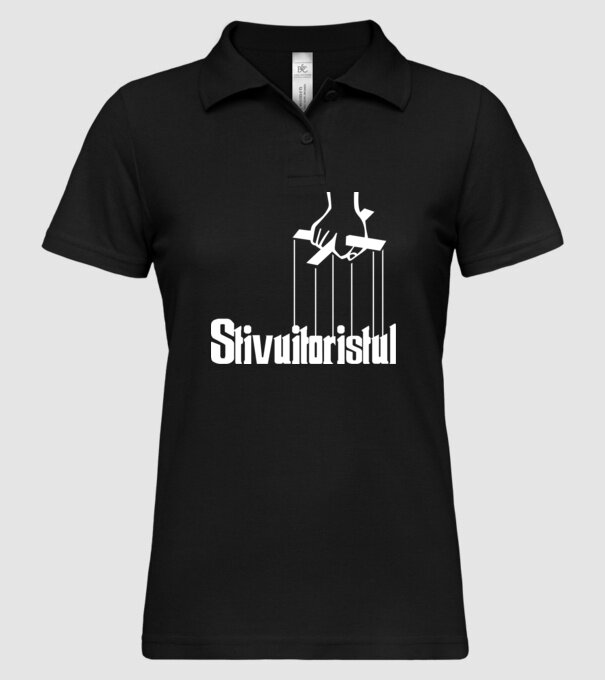 Stivuitoristul model negru pe tricou