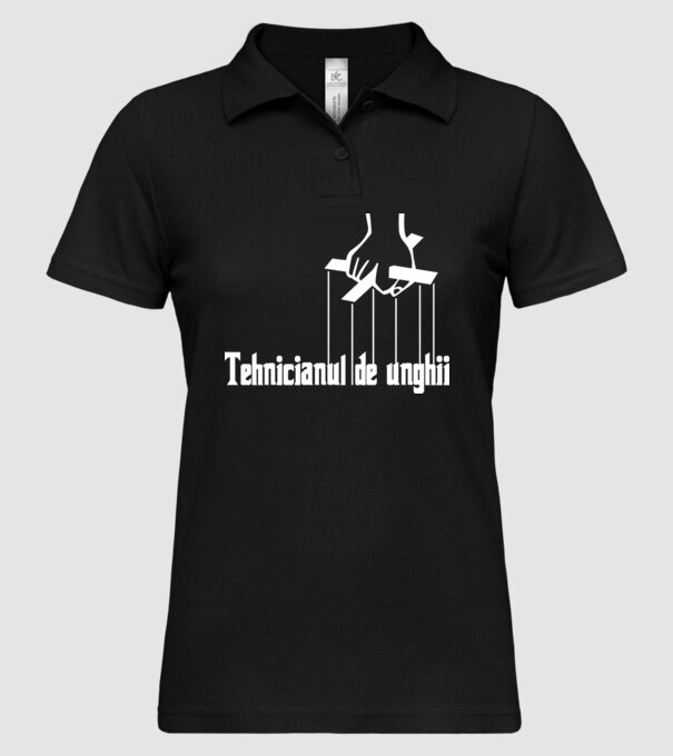 Tehnicianul de unghii model negru pe tricou