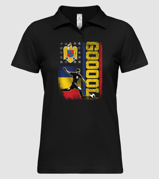 GOOOL model negru pe tricou