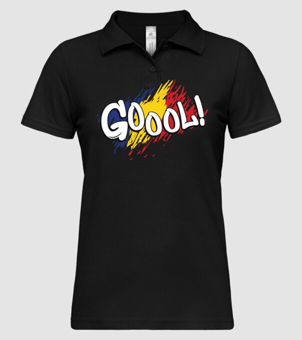 GOOOL model negru pe tricou