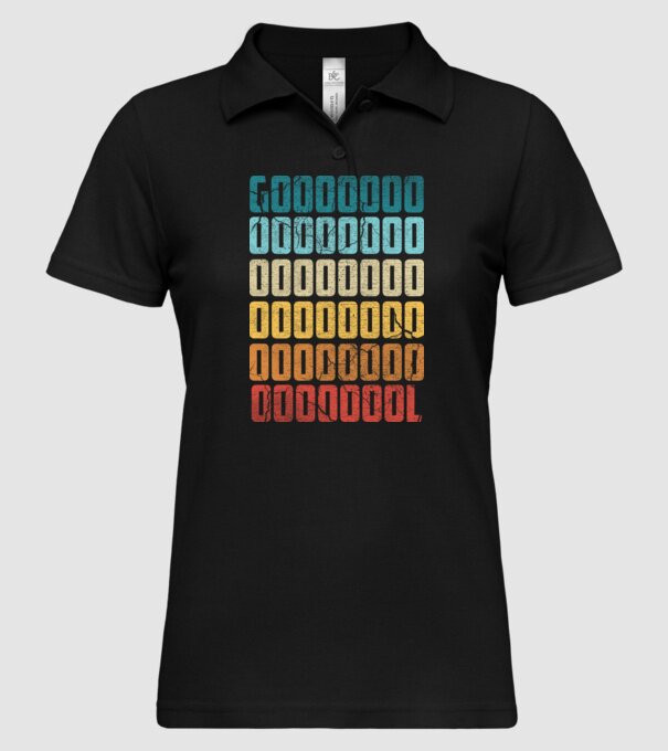 GOOOL retro model negru pe tricou