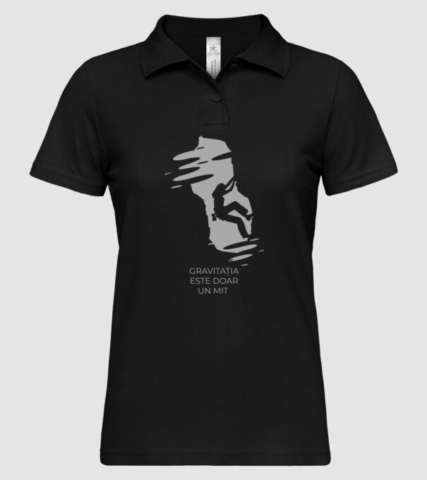 gravitația este doar un mit model negru pe tricou