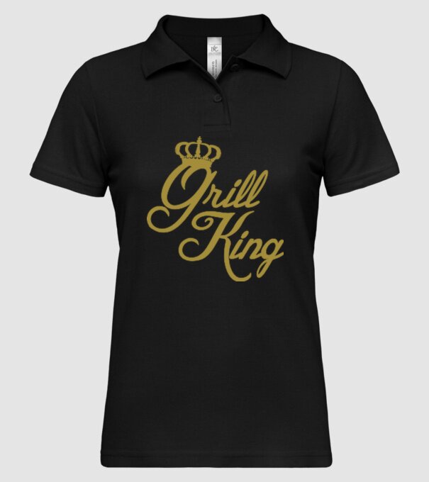 Grill King model negru pe tricou