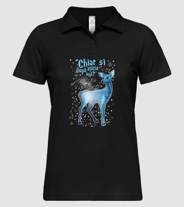 Harry Potter Valentine model negru pe tricou