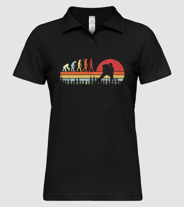 Hockey evolution model negru pe tricou