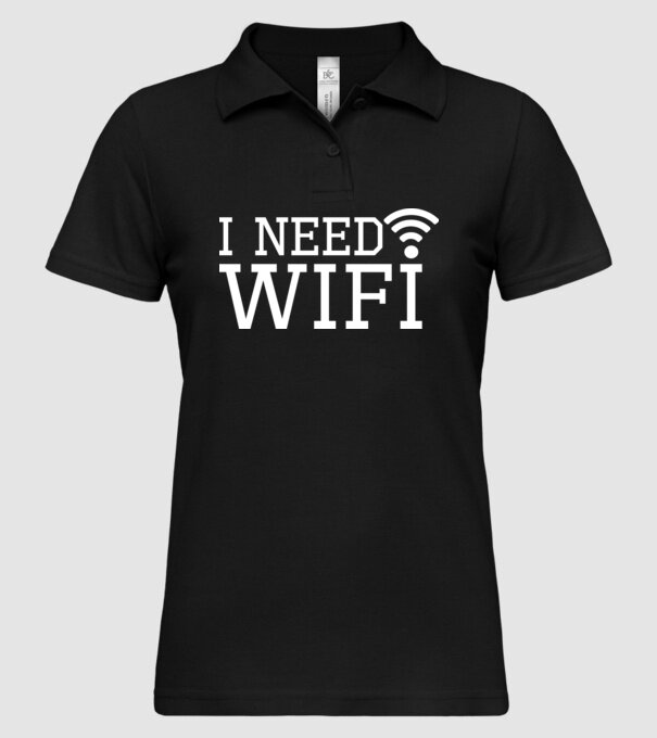 I need wifi model negru pe tricou