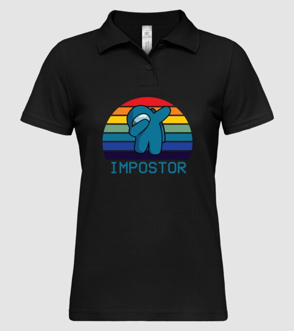 Impostor model negru pe tricou