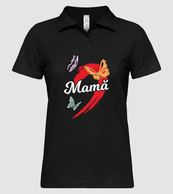 Mamă model negru pe tricou
