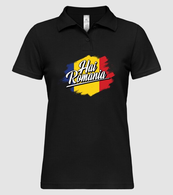 Inscripție cu steag model negru pe tricou