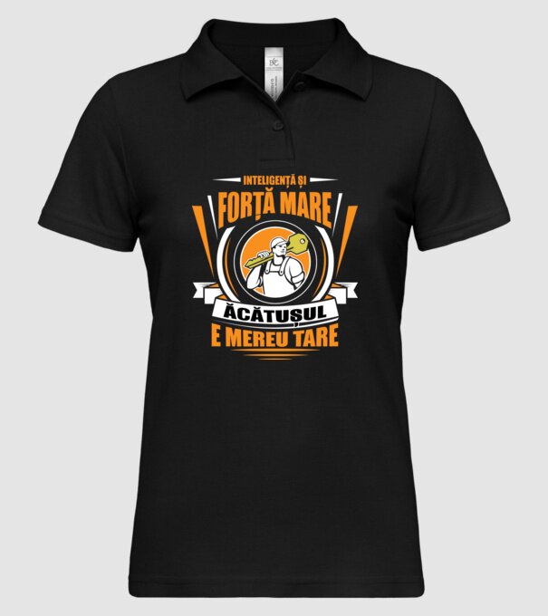 Inteligență și forță mare, lăcătușul e mereu tare model negru pe tricou