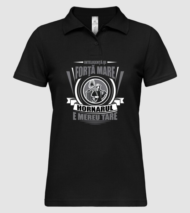 Inteligență și forță mare, hornarul e mereu tare model negru pe tricou