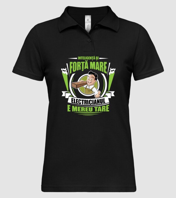 Inteligență și forță mare, tâmplarul e mereu tare model negru pe tricou