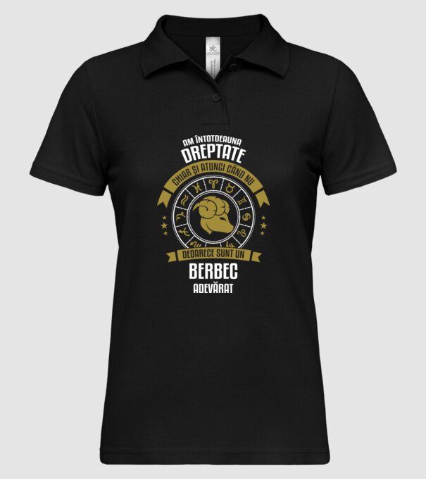 Întotdeauna am dreptate. Chiar și atunci, când nu am, deoarece sunt din berbec. model negru pe tricou