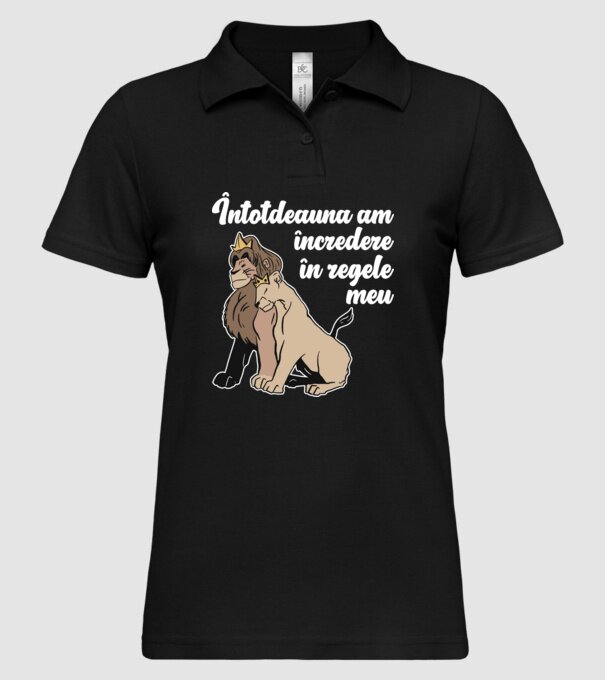 Întotdeauna am încredere în regele meu model negru pe tricou