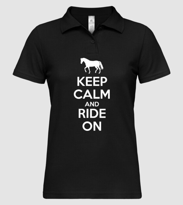 keep calm model negru pe tricou