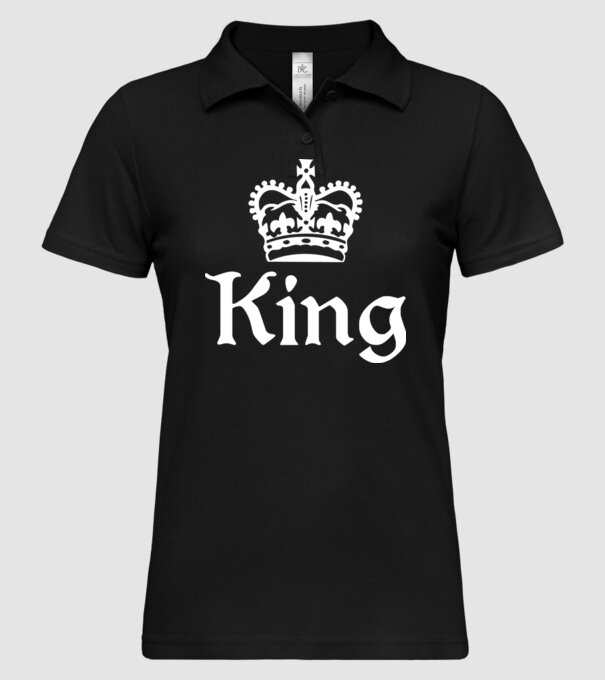 King model negru pe tricou