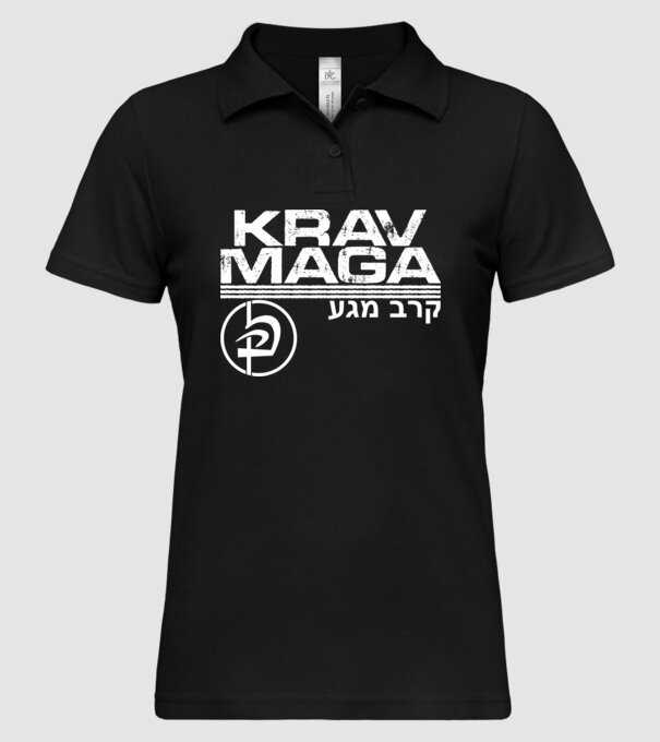Krav Maga model negru pe tricou