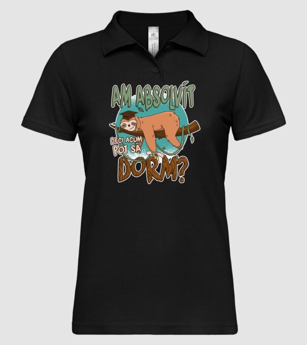 Leneș absolvent 1 model negru pe tricou