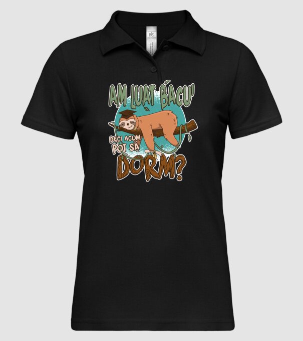 Leneș absolvent 2 model negru pe tricou