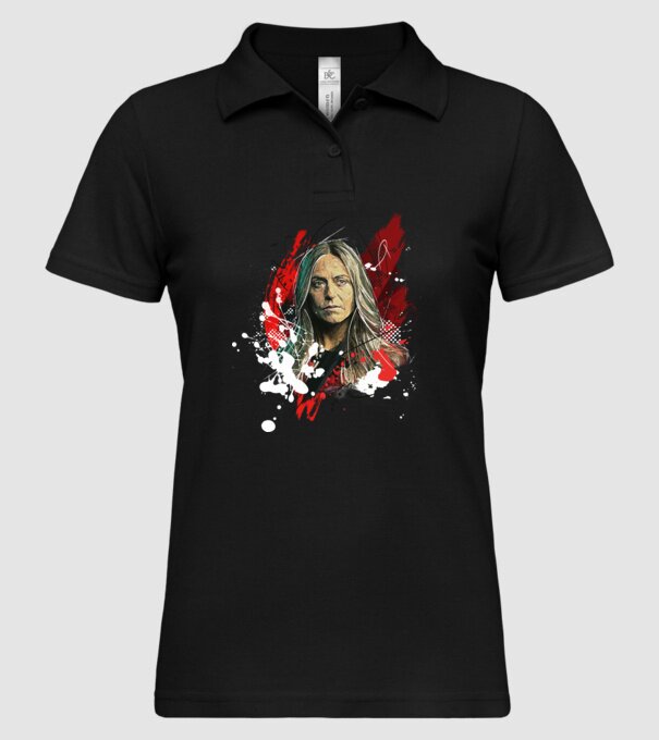 lisboa poster model negru pe tricou