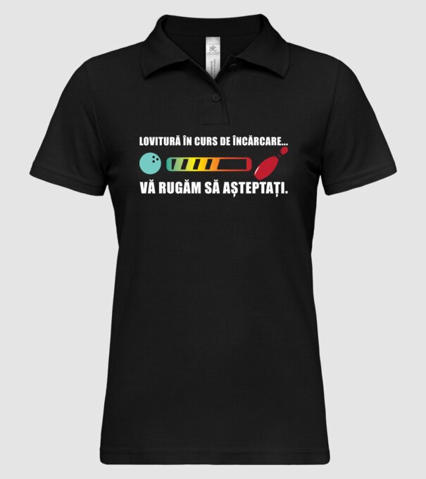lovitură în curs de încărcare .. vă rugăm să așteptați. model negru pe tricou