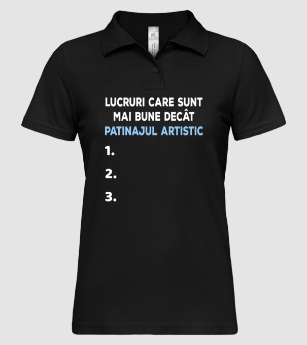 Lucruri care sunt mai bune decât patinajul artistic model negru pe tricou