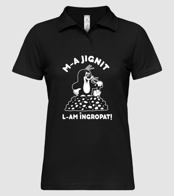 M-a jignit, l-am îngropat model negru pe tricou