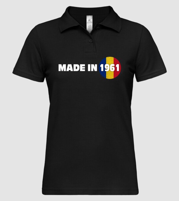 made in 1961 retro vintage model negru pe tricou