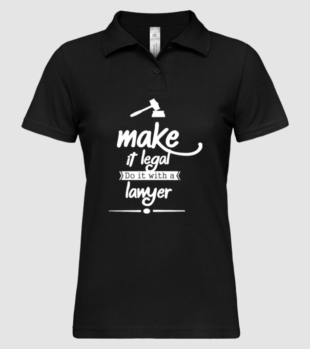 Mage it legal - do it with a lawyer model negru pe tricou