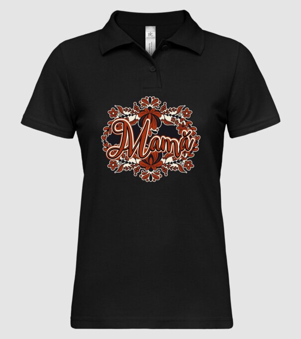 Mamă model negru pe tricou