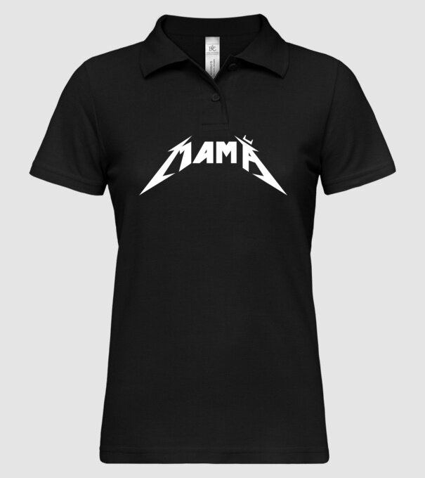 mamă model negru pe tricou