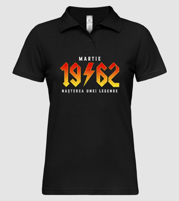 Martie - 1962 - nașterea unei legende model negru pe tricou
