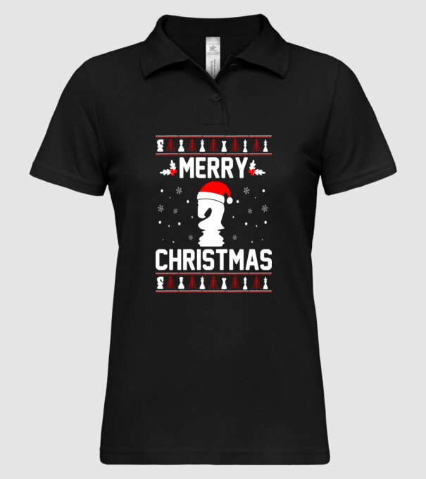 merry chessmass 3 model negru pe tricou