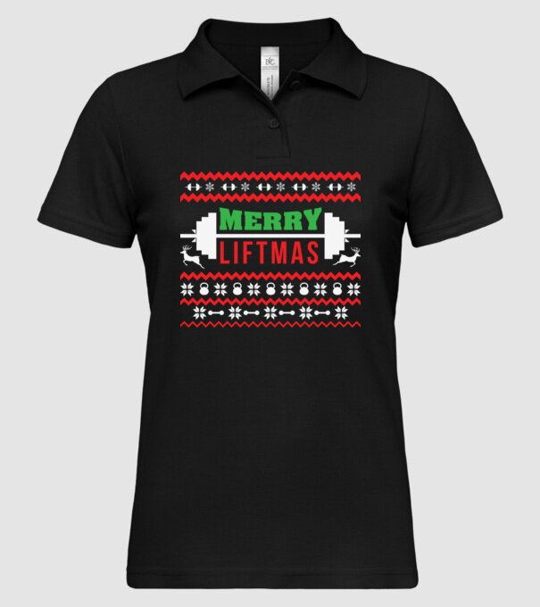 Merry liftmas 2 model negru pe tricou