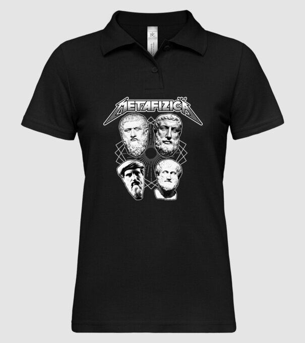 metafizică model negru pe tricou