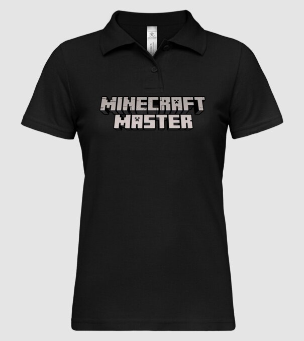 Minecraft Master model negru pe tricou