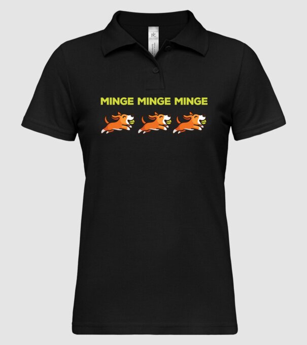 MINGE MINGE MINGE model negru pe tricou