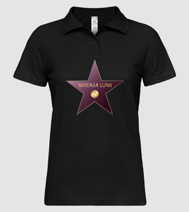 Mireasa lunii model negru pe tricou