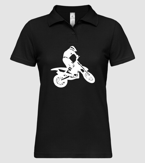 Mountain Bike model negru pe tricou