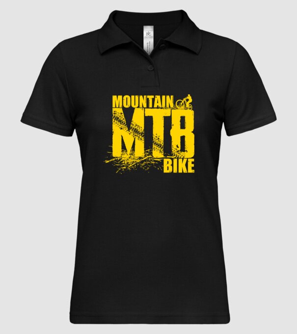 MTB model negru pe tricou