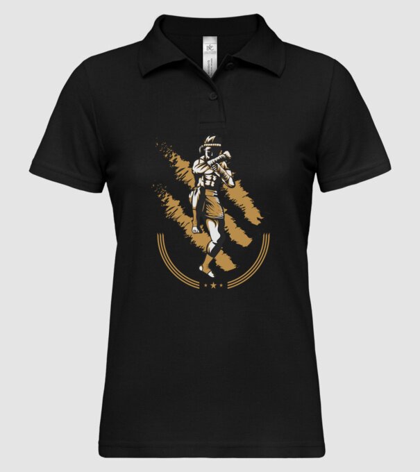 Muay Thai 2 model negru pe tricou