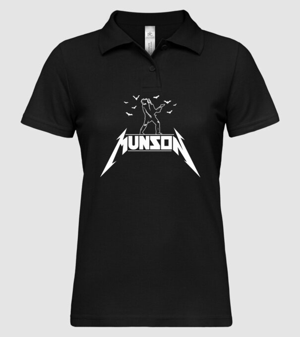 munson parody stranger things model negru pe tricou