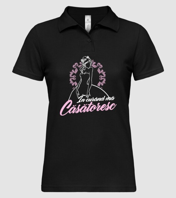 În curând mă căsătoresc model negru pe tricou
