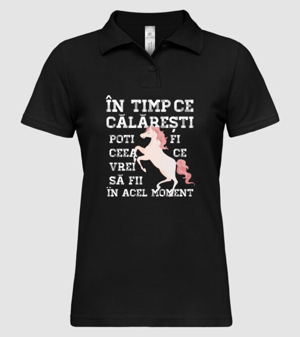 în timp ce călărești poți fi ceea ce vrei să fii - în acel moment model negru pe tricou