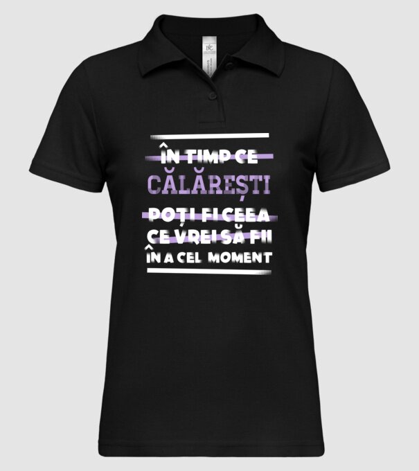 în timp ce călărești poți fi ceea ce vrei să fii - în acel moment model negru pe tricou