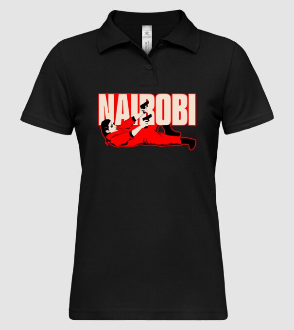 nairobi la casa de papel model negru pe tricou