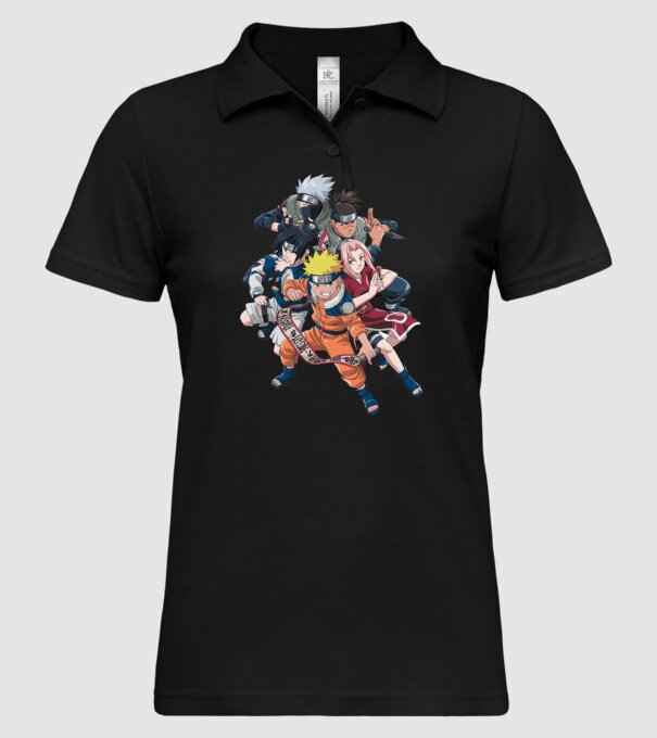 NARUTO model negru pe tricou