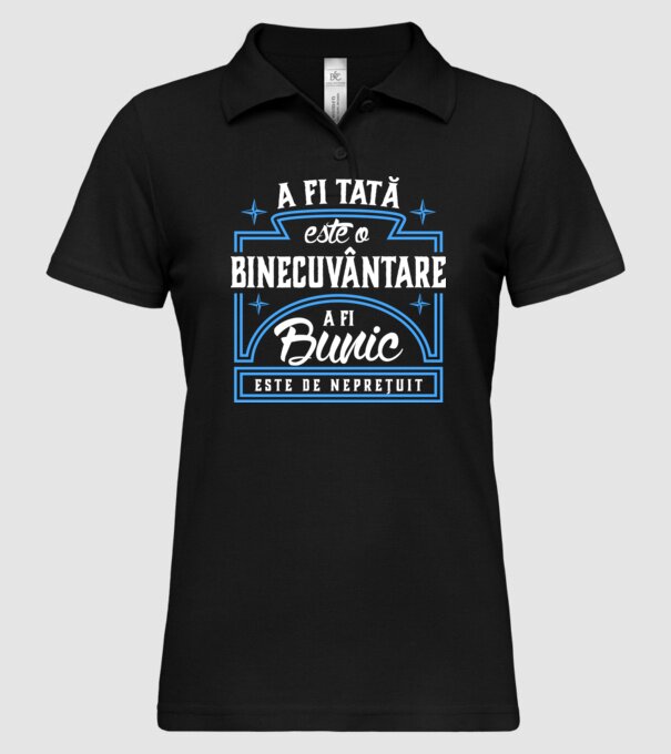 Neprețuit bunic model negru pe tricou