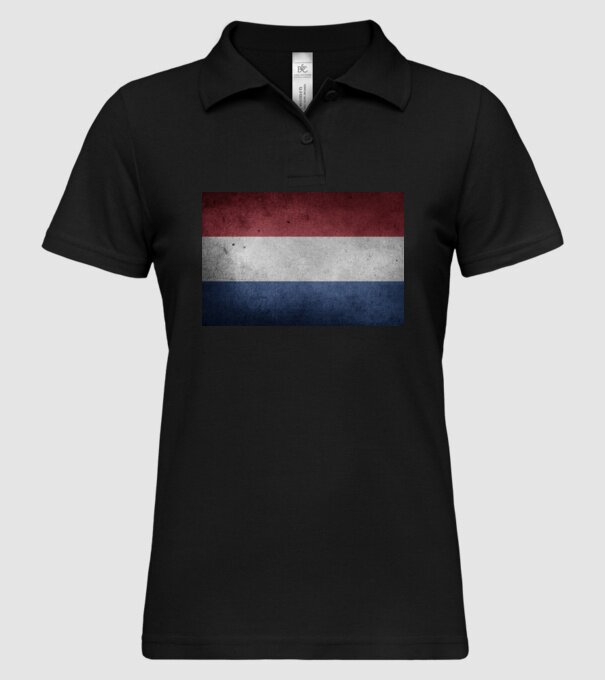 NETHERLANDS model negru pe tricou